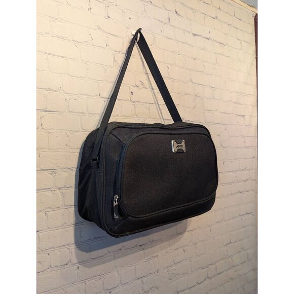 Jeep carry-on canvas adjustable strap travel tote - Picture 1 of 8